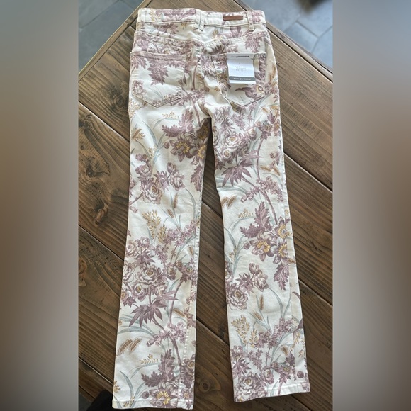 NWT Anthropologie Pilcro and Letterpress high rise trouser bootcut pants Floral - Picture 4 of 6